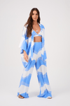 Kimono Com Top Crepe Estampa Fluir