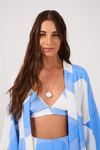 Kimono Com Top Crepe Estampa Fluir