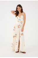 Vestido Cropped Linho Estampa Cenas