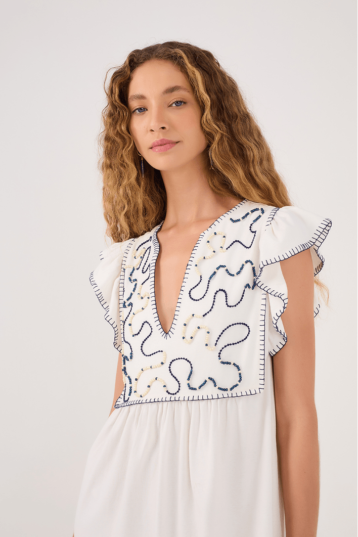 Vestido Bordado Pala