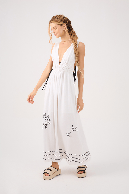 Vestido Cropped Bordado Iara