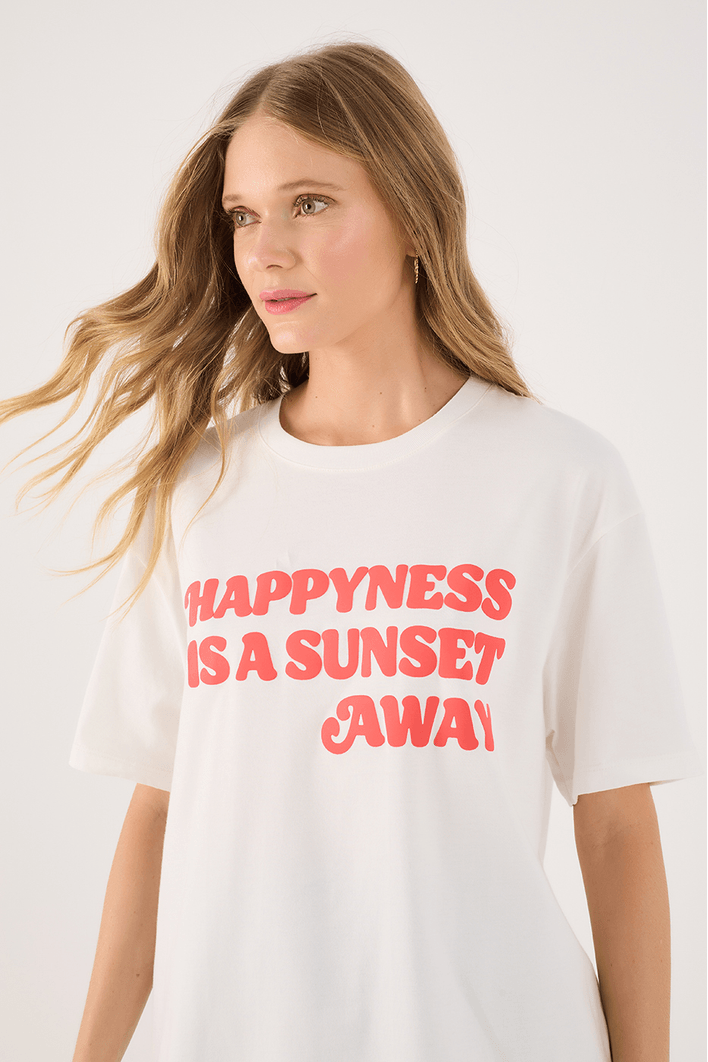 T-shirt Silk Happyness