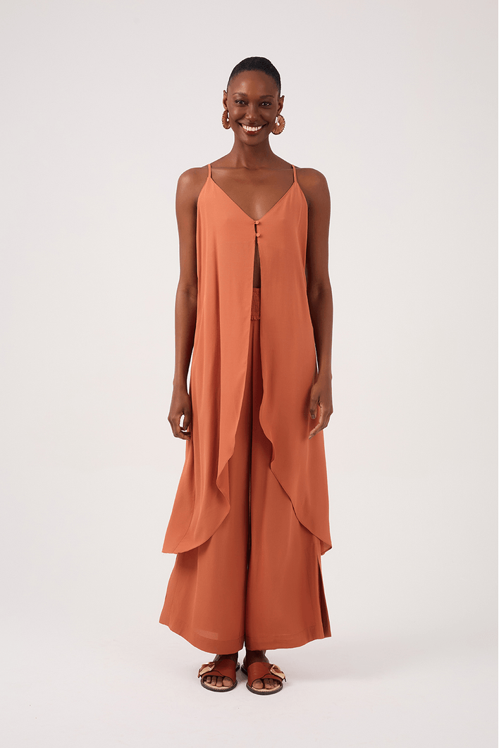 Túnica Crepe Alongada