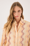 Camisa Linho Estampa Radiante