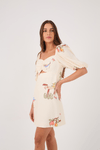 Vestido Linho Estampa Cenas