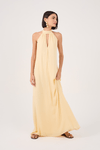 Vestido Longo Lurex Frente Única