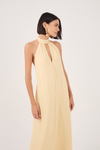 Vestido Longo Lurex Frente Única