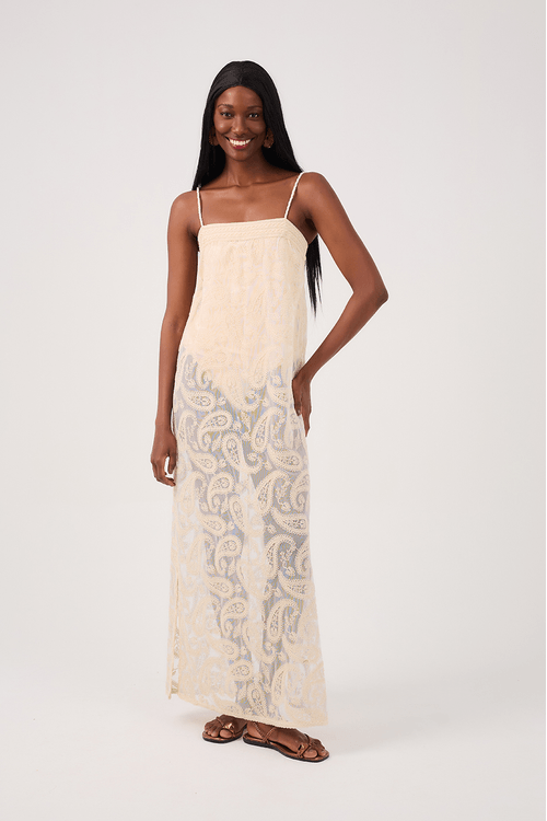 Vestido Reto Renda