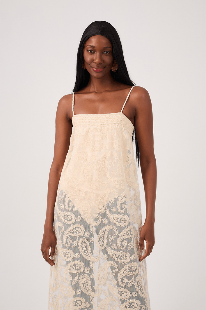 Vestido Reto Renda