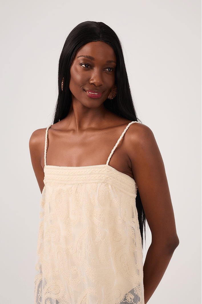 Vestido Reto Renda