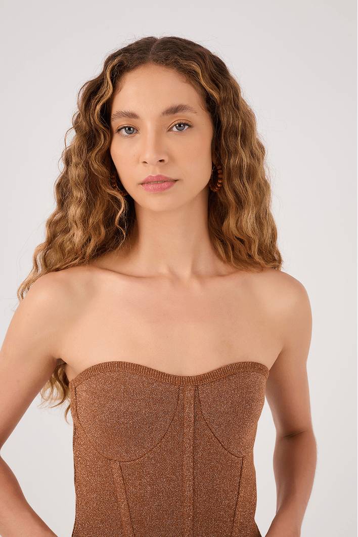 Corselet Tricot Brilho