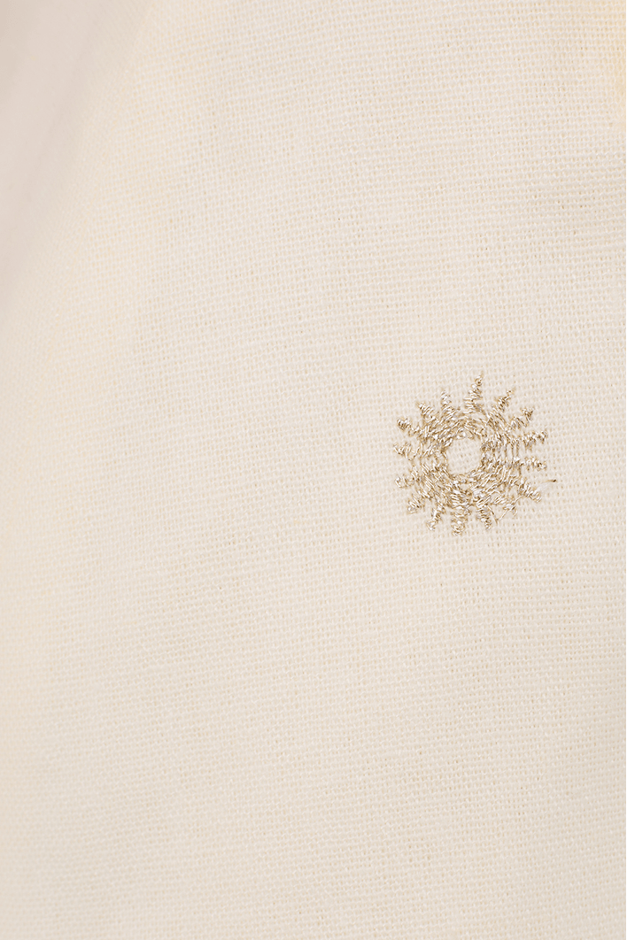 Top Linho Bordado Lurex Sol