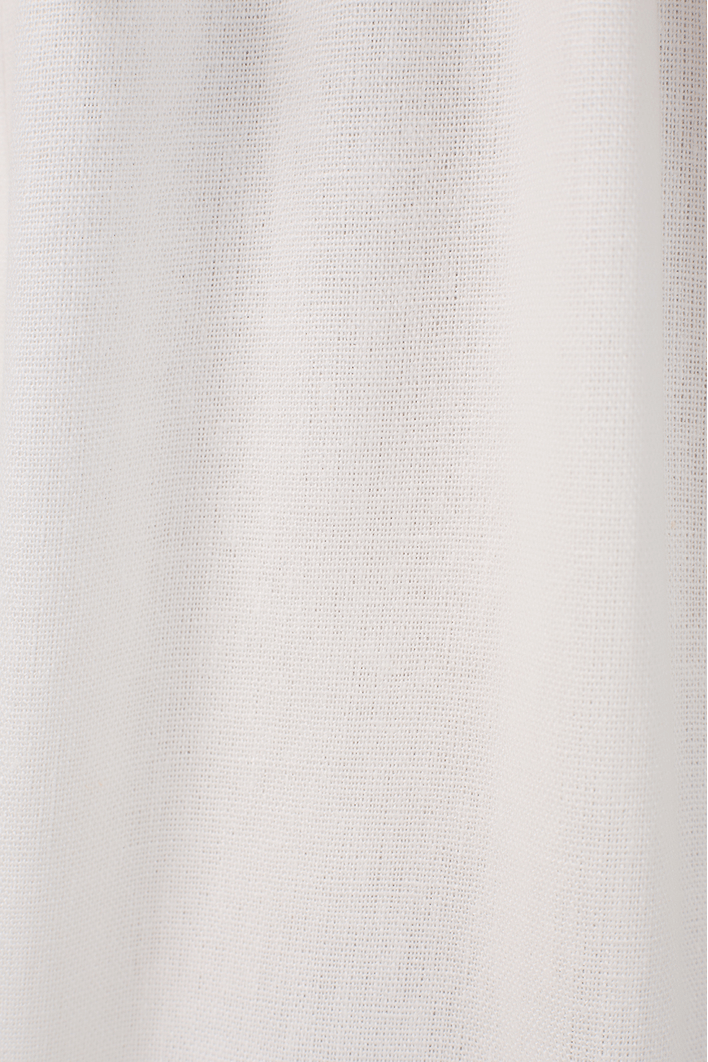 Vestido Cropped Linho Decote Bolas