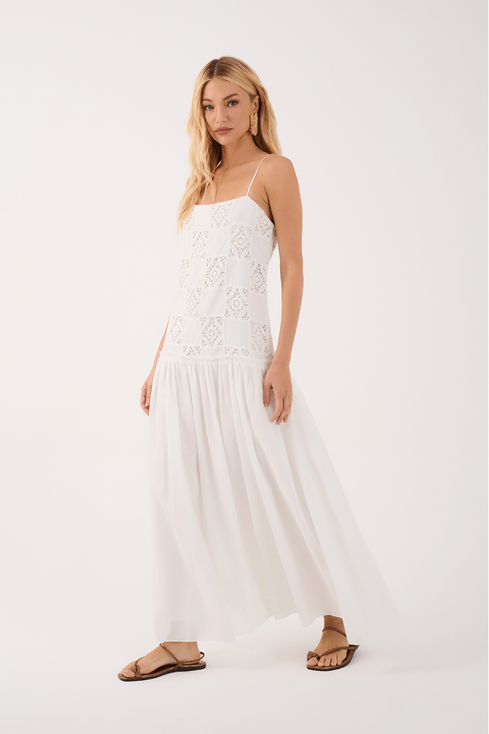 Vestido Cropped Patch Crochê