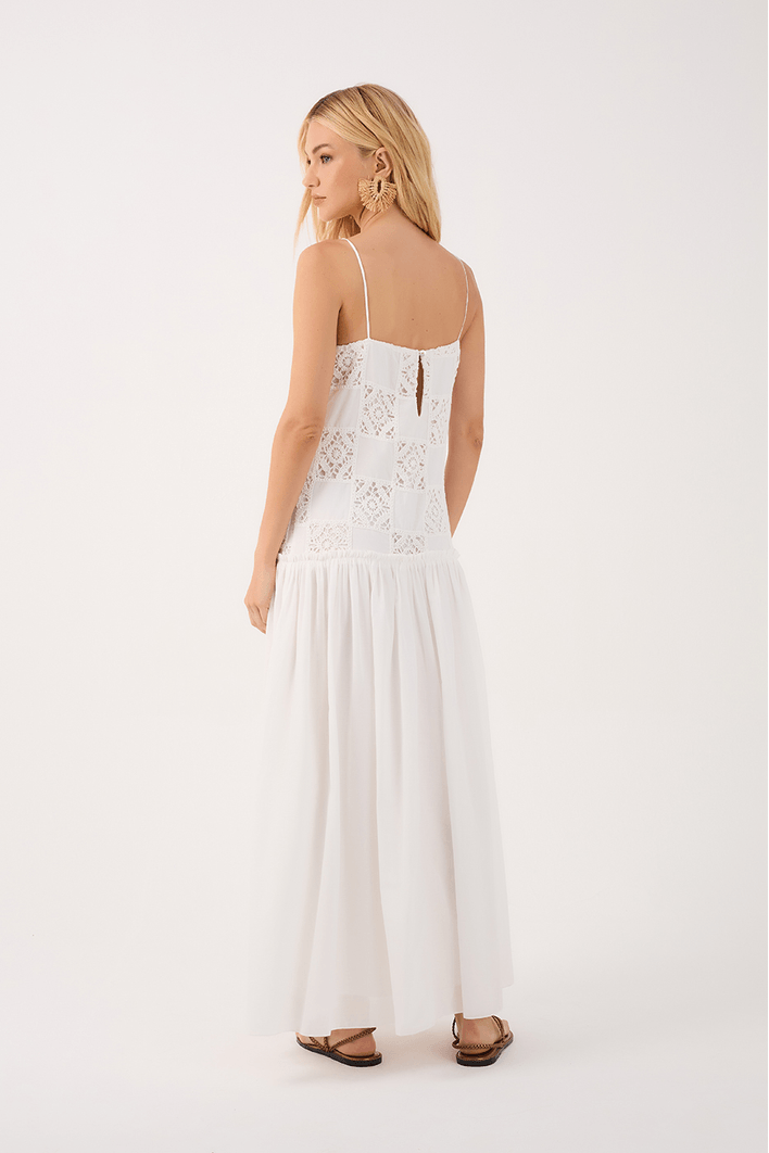 Vestido Cropped Patch Crochê