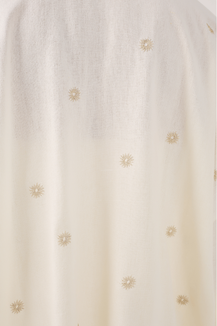 Kimono Linho Bordado Lurex Sol