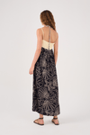 Vestido Cropped Bordado Estampa Mar