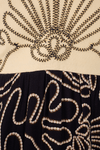 Vestido Cropped Bordado Estampa Mar