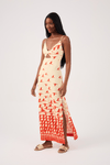 Vestido Cropped Linho Estampa Guarás