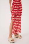Vestido Sem Alça Tule Estampa Drop