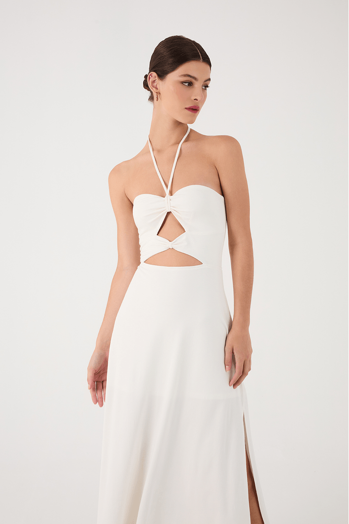 Vestido Recortes Frente