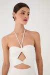 Vestido Recortes Frente