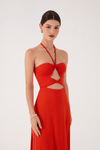 Vestido Recortes Frente