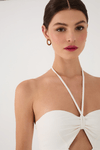 Vestido Recortes Frente