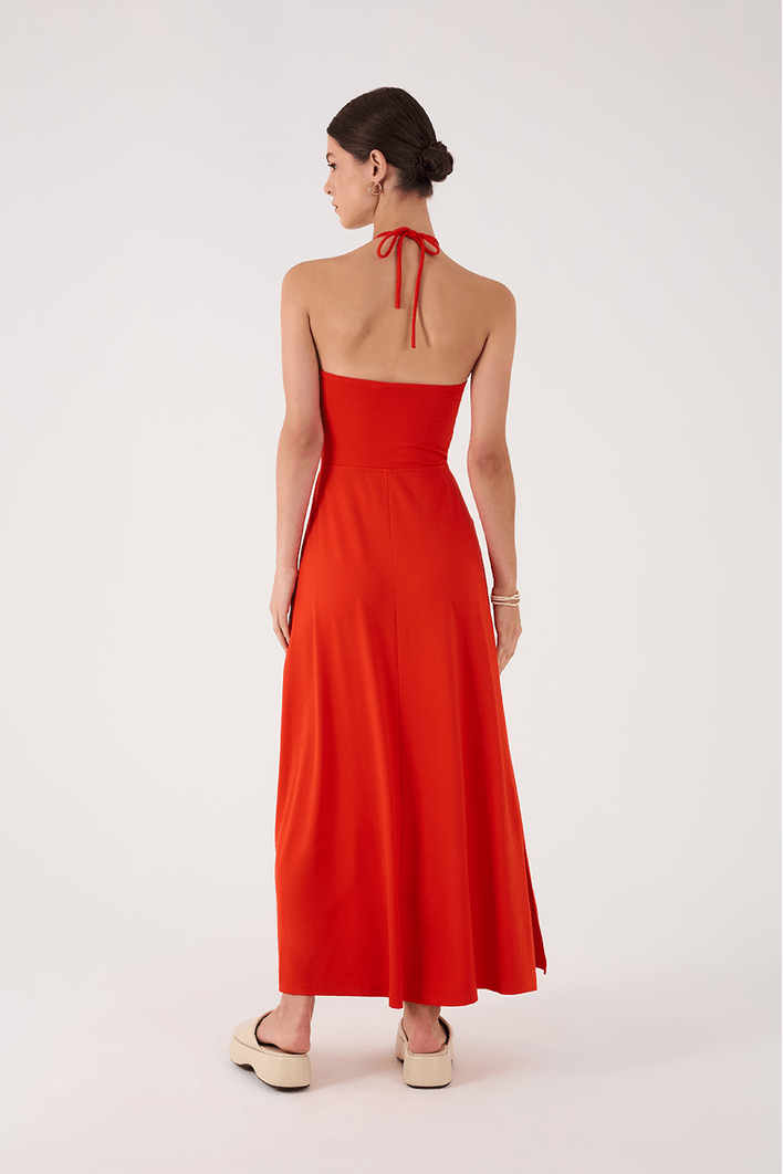Vestido Recortes Frente