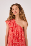 Vestido Cropped Estampa Lagoa Guará