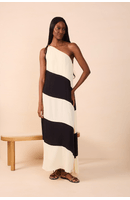 Vestido Longo Crepe Recortes