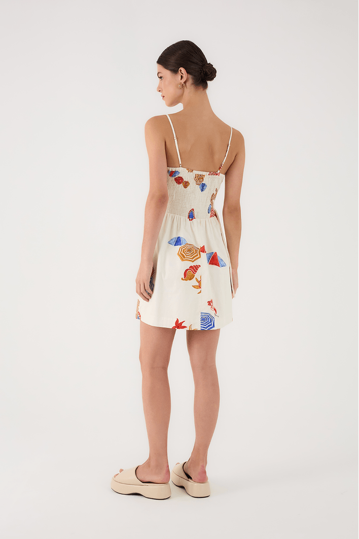 Vestido Curto Estampa Sol
