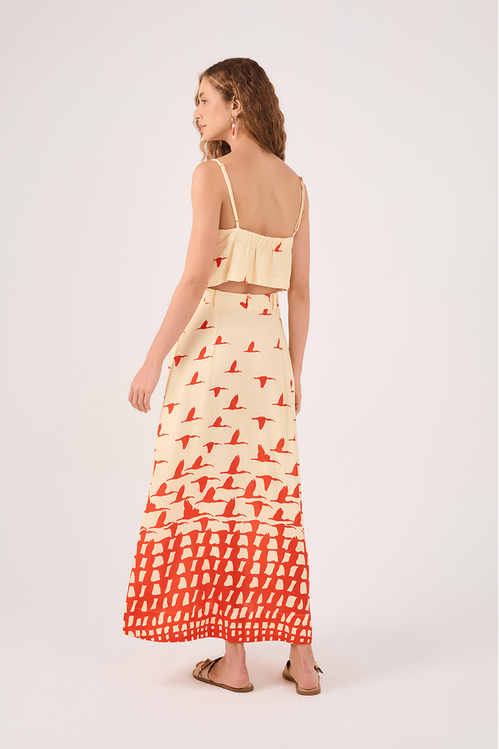 Conjunto Linho Estampa Guarás