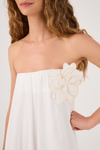 Vestido Amplo Tqc Com Broche Flor