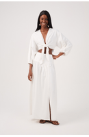 Blusa Linho Bordado Paete