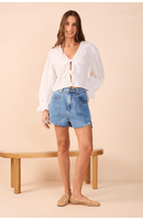 Short Jeans Fenda Lateral