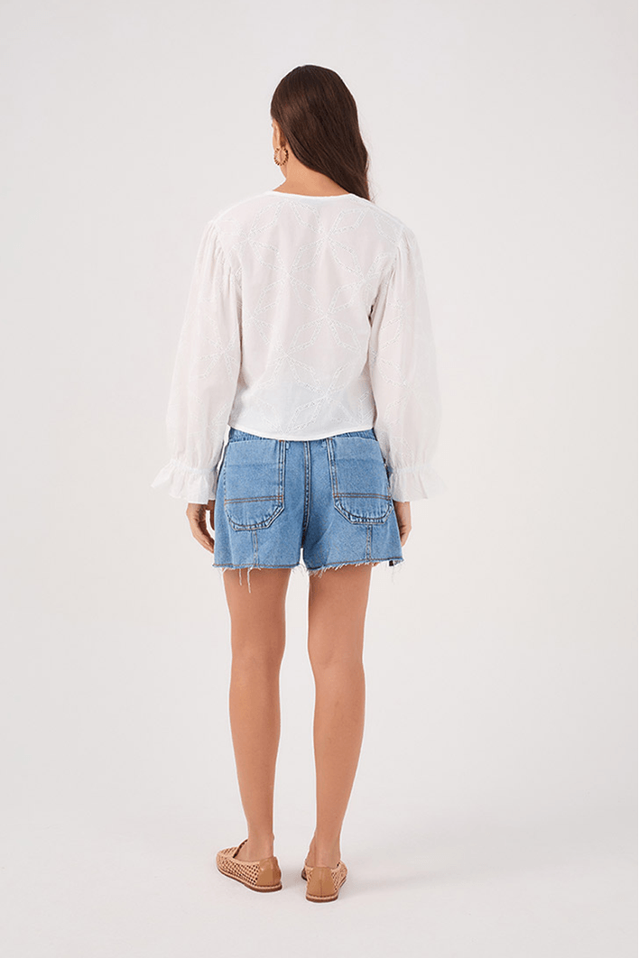 Short Jeans Fenda Lateral
