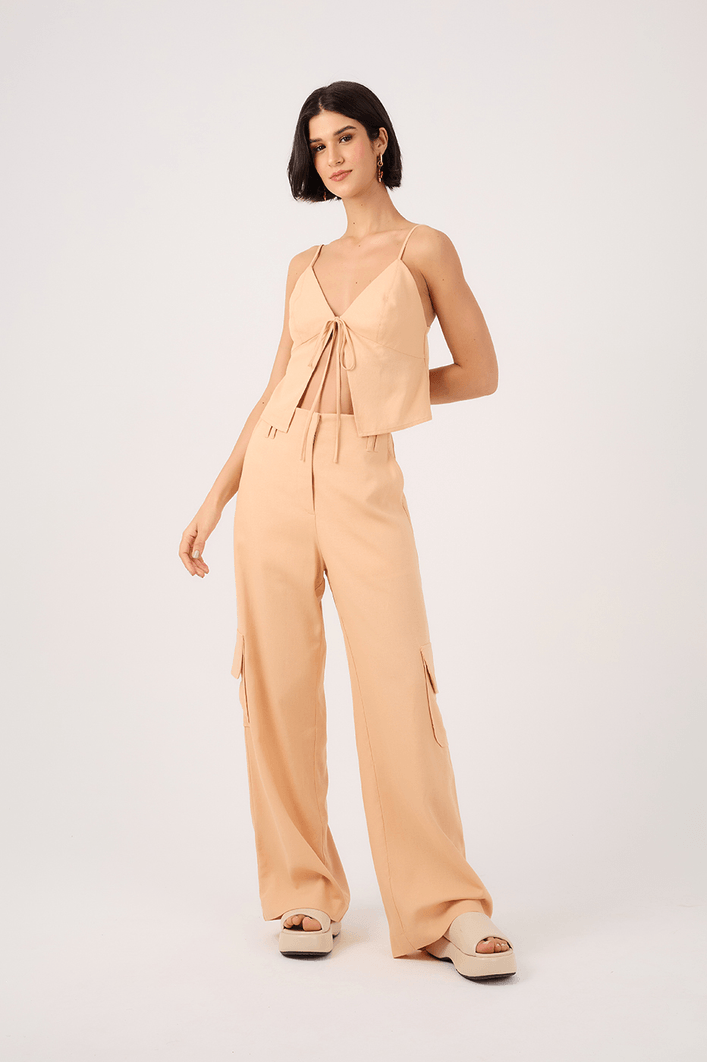 Calça Linho Cargo