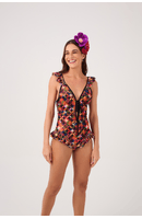 Body Babado Estampa Estrelar