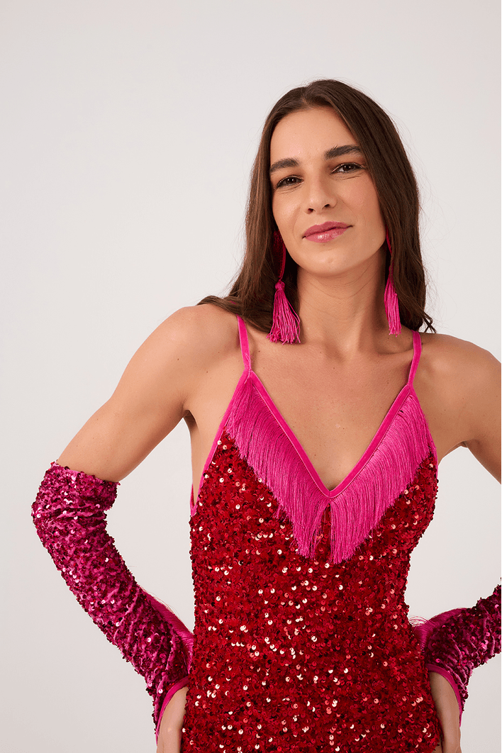 Body Com Franja Carnaval
