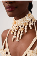 Colar Crochet Bordado