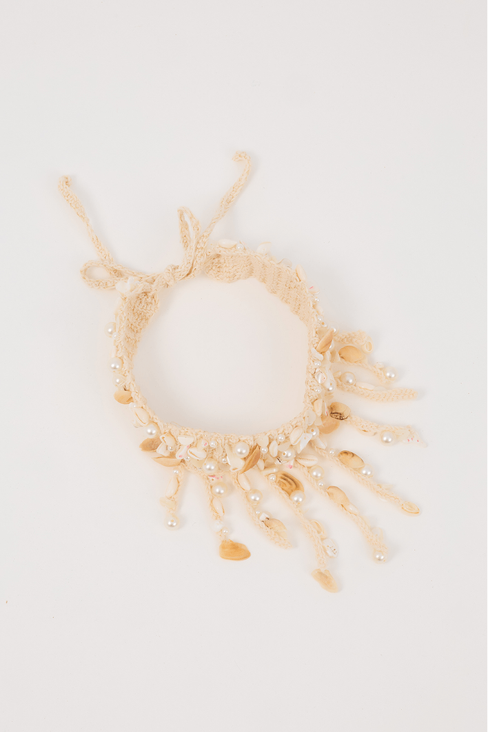 Colar Crochet Bordado