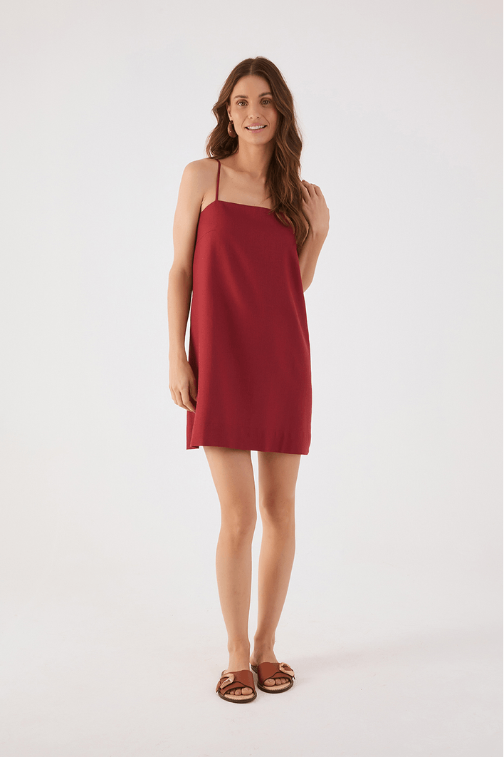 Vestido Linho Retinho