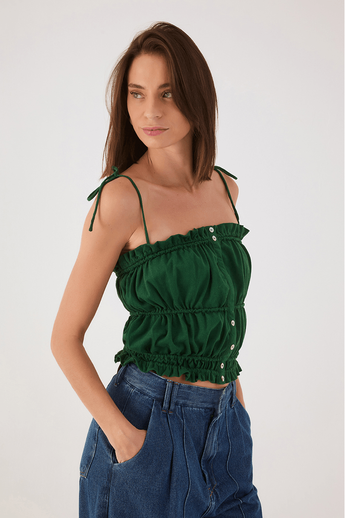 Blusa Bata Franzida