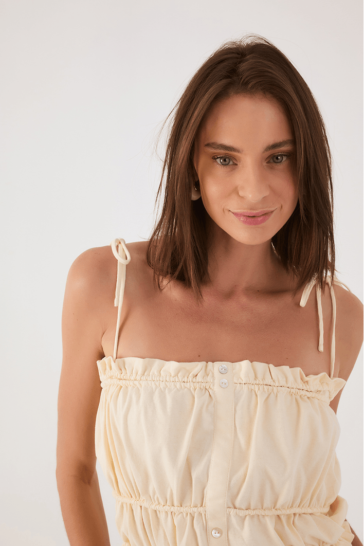 Blusa Bata Franzida