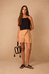 Short Linho Braguilha Deslocada
