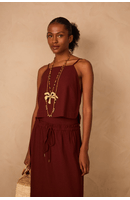 Blusa Linho Quadradinha
