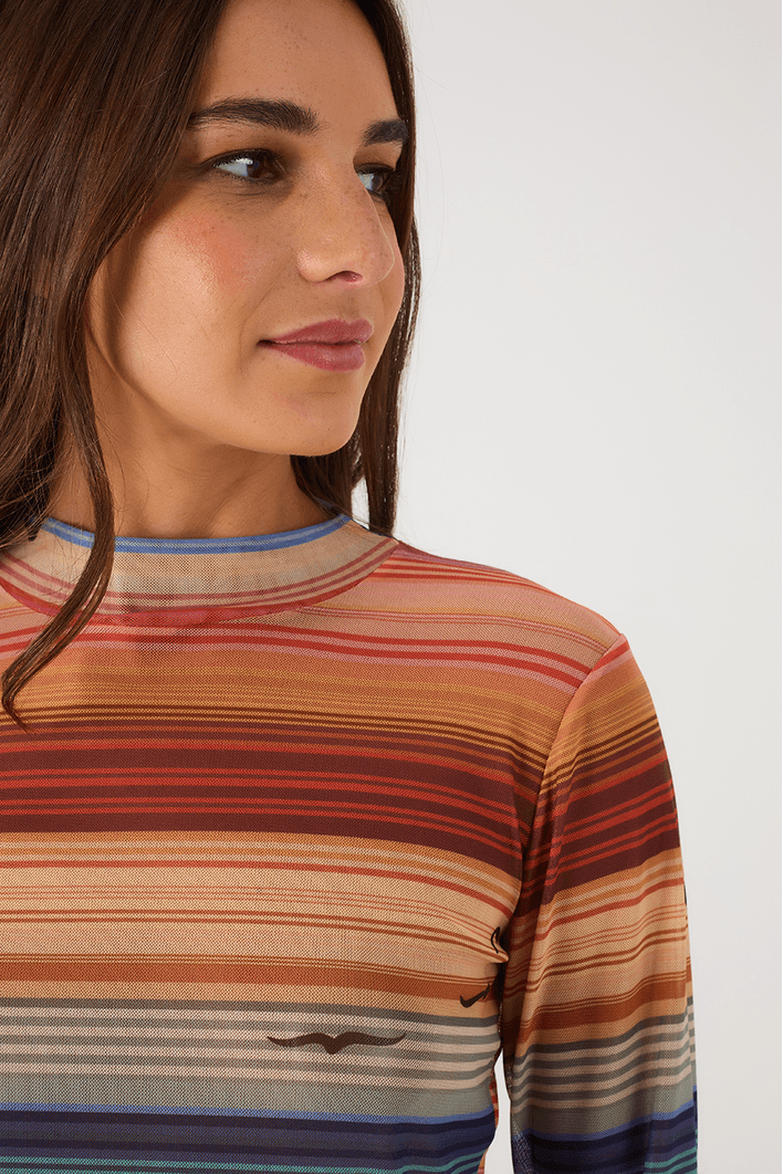 Blusa Tule Estampa Arpoador