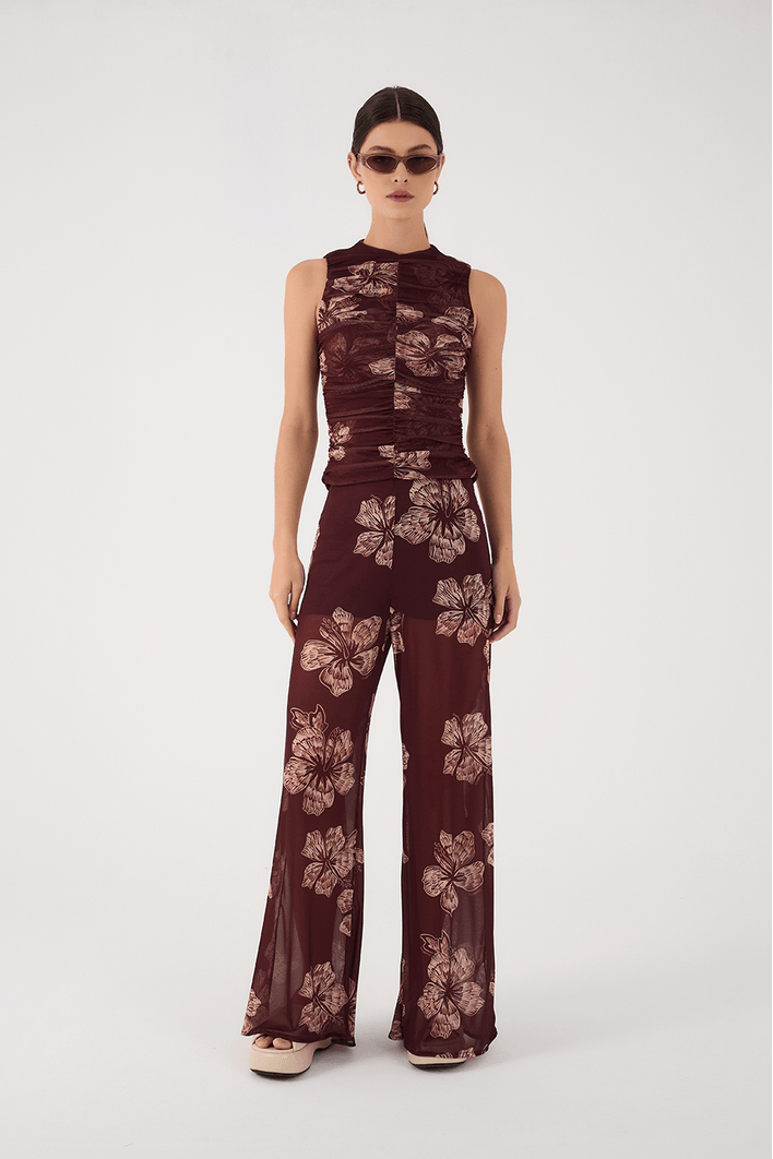 Calça Tule Estampa Grumari