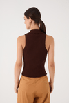 Blusa Tricot Canelada Com Zíper